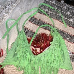 fringe bathing suit top